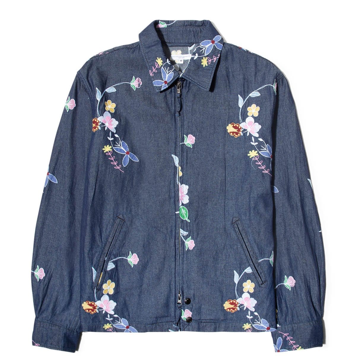 Claigton Jacket Indigo Denim Floral Embroidery