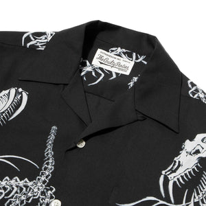 HAWAIIAN SHIRT L/S ( TYPE-6 ) Black – Bodega