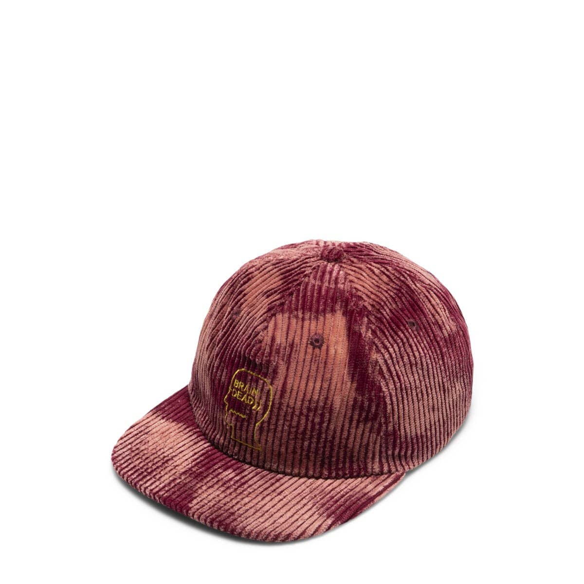 Brain Dead Headwear BURGUNDY / O/S BLEACHED CORD LOGO HEAD HAT