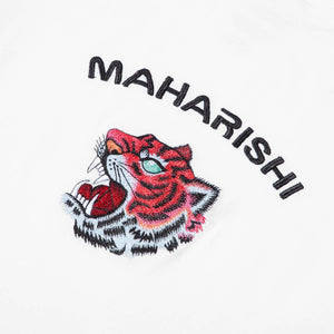 Maharishi Tiger Invasion Organic T-Shirt White