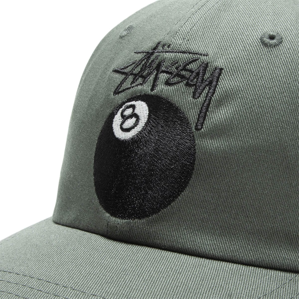 Stüssy Headwear OLIVE / OS STOCK 8 BALL LOW PRO CAP