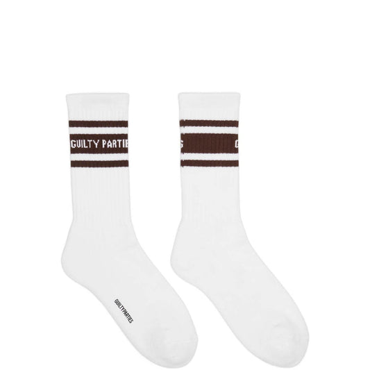 Wacko Maria Bags & Accessories WHITE/BROWN / O/S SKATER SOCKS ( TYPE-3 )