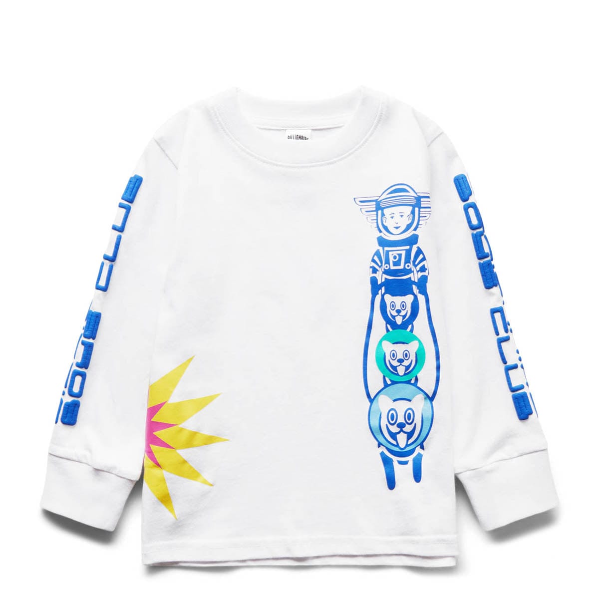 Billionaire Boys Club KIDS NORTH STAR LONG SLEEVE T-SHIRT BLEACH WHITE