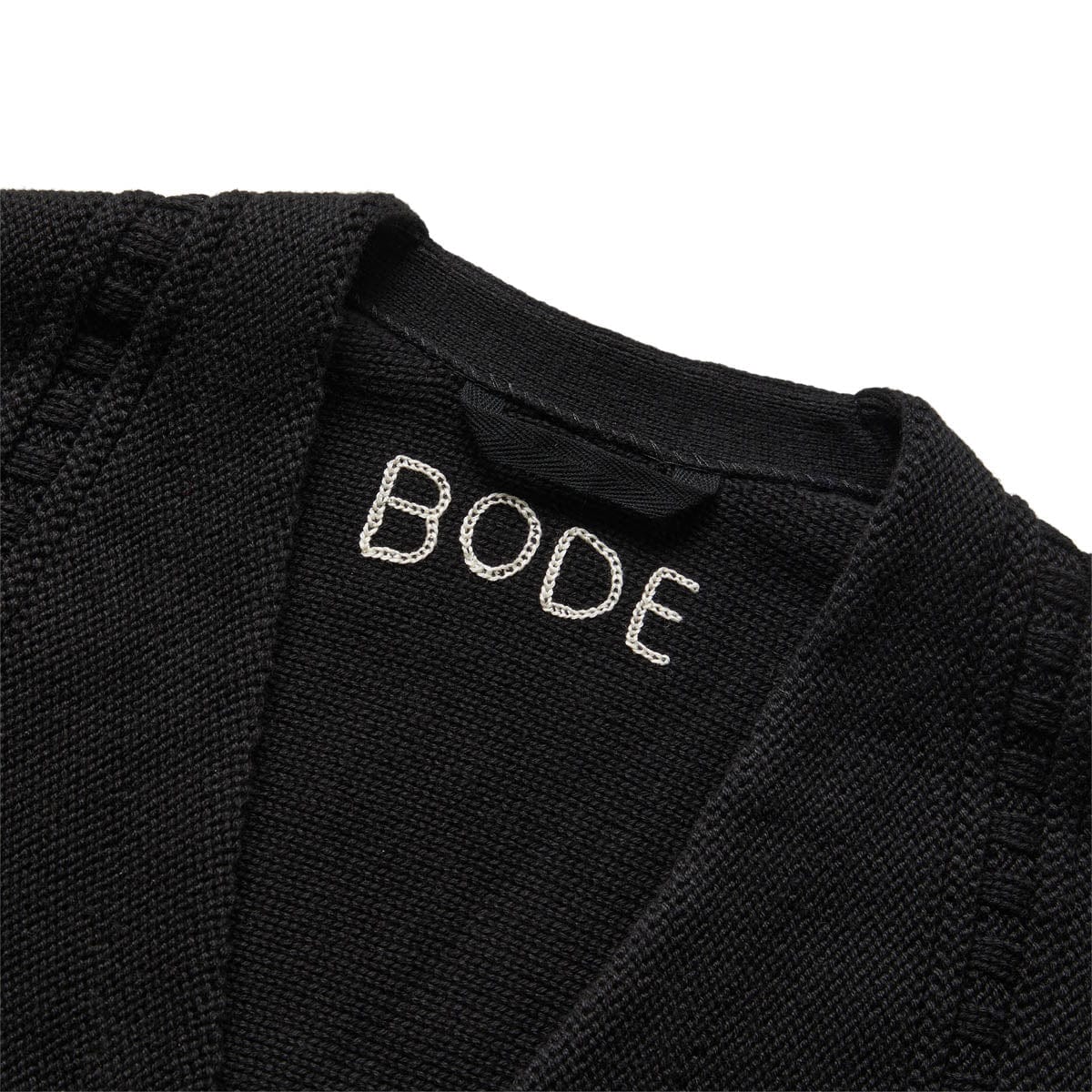 DOUBLE BREASTED CARDIGAN BLACK | Bodega