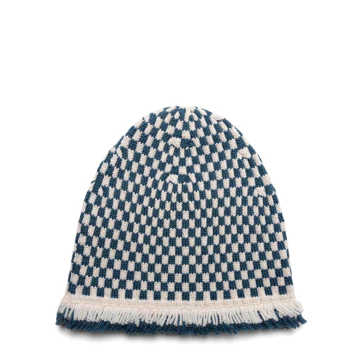 BODE Headwear BLUE CREAM / O/S FRINGE CHECK HAT