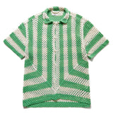 BODE FLAGSHIP CROCHET SHIRT GREEN