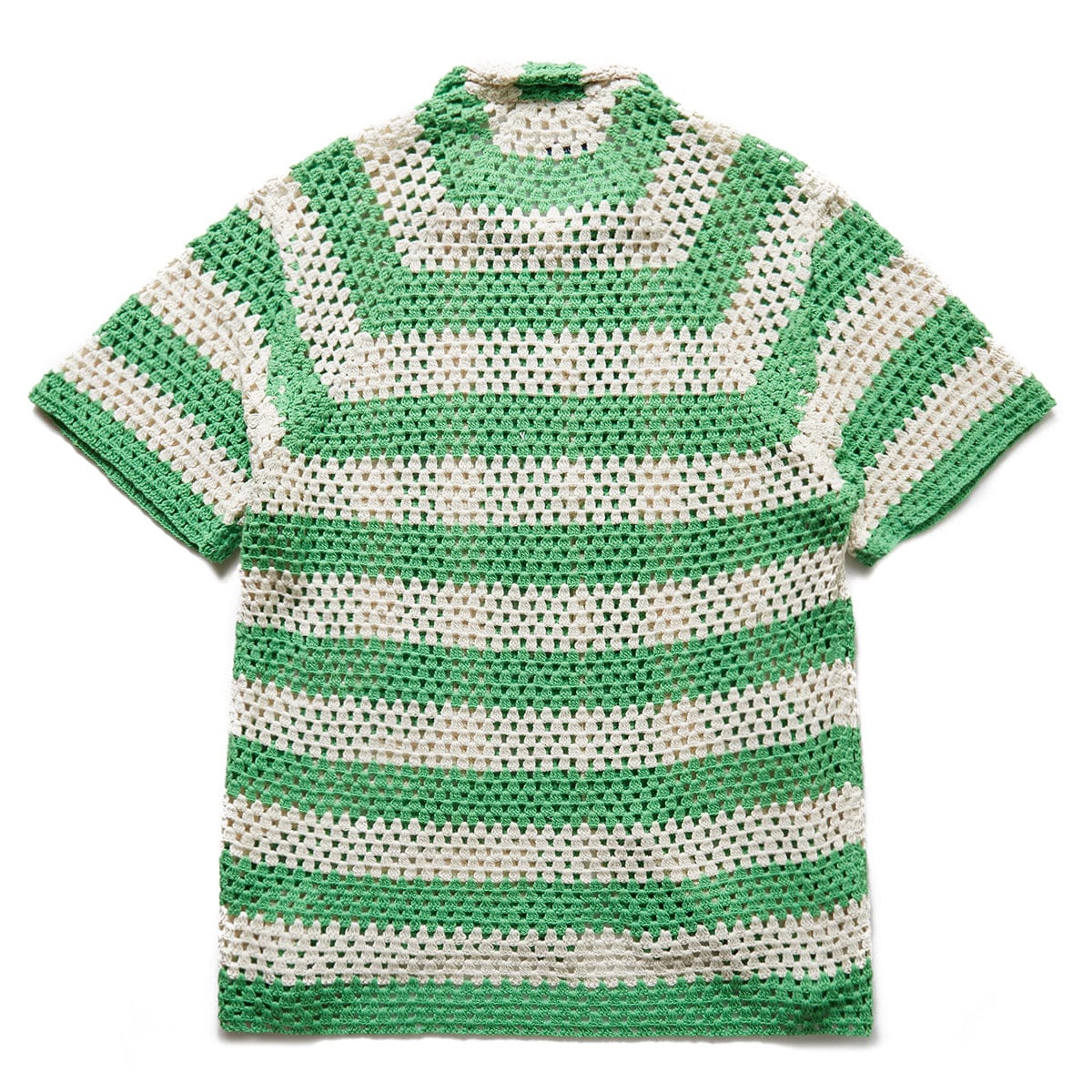 BODE FLAGSHIP CROCHET SHIRT GREEN