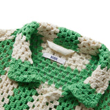 BODE FLAGSHIP CROCHET SHIRT GREEN