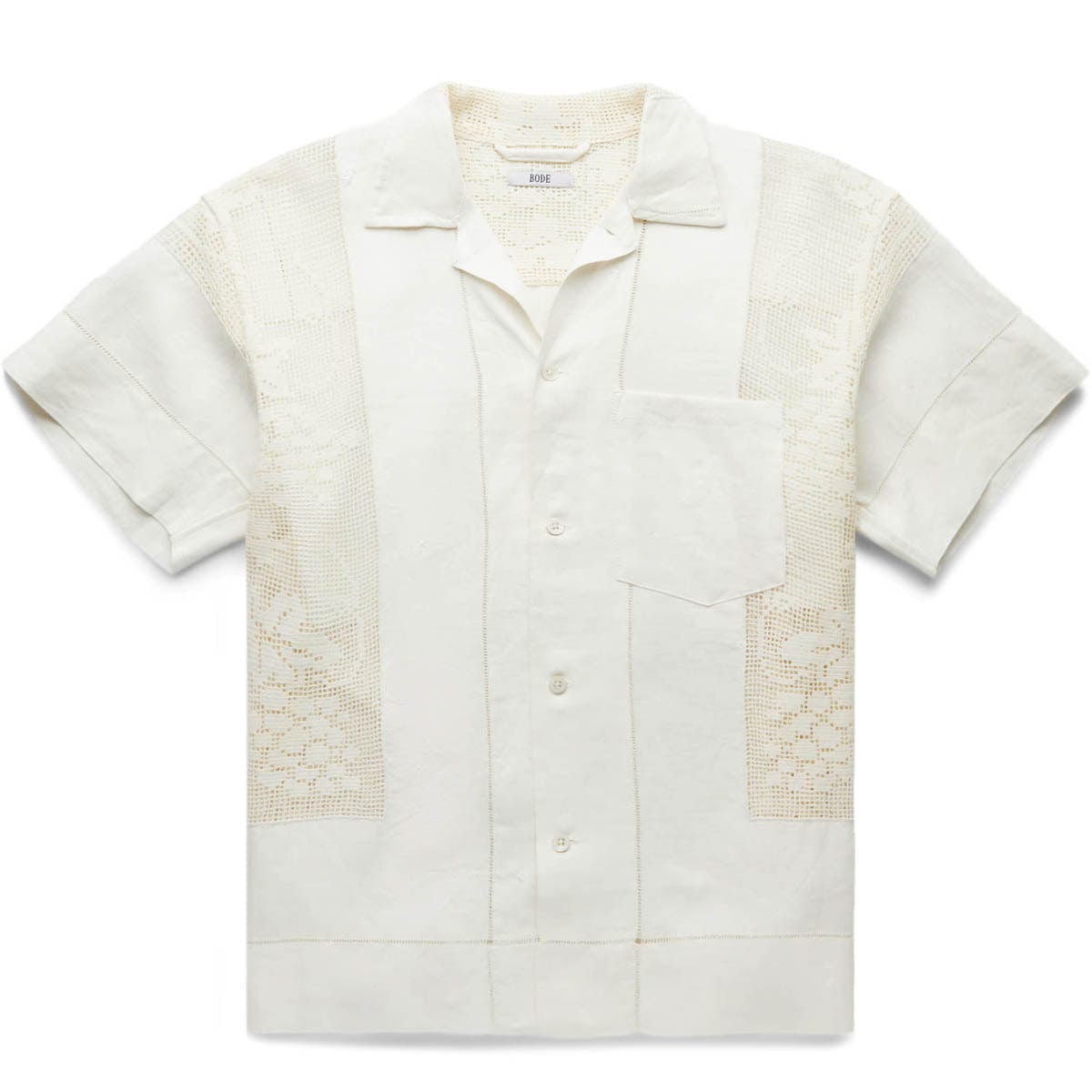 BODE Shirts LINEN CUTWORK SHIRT