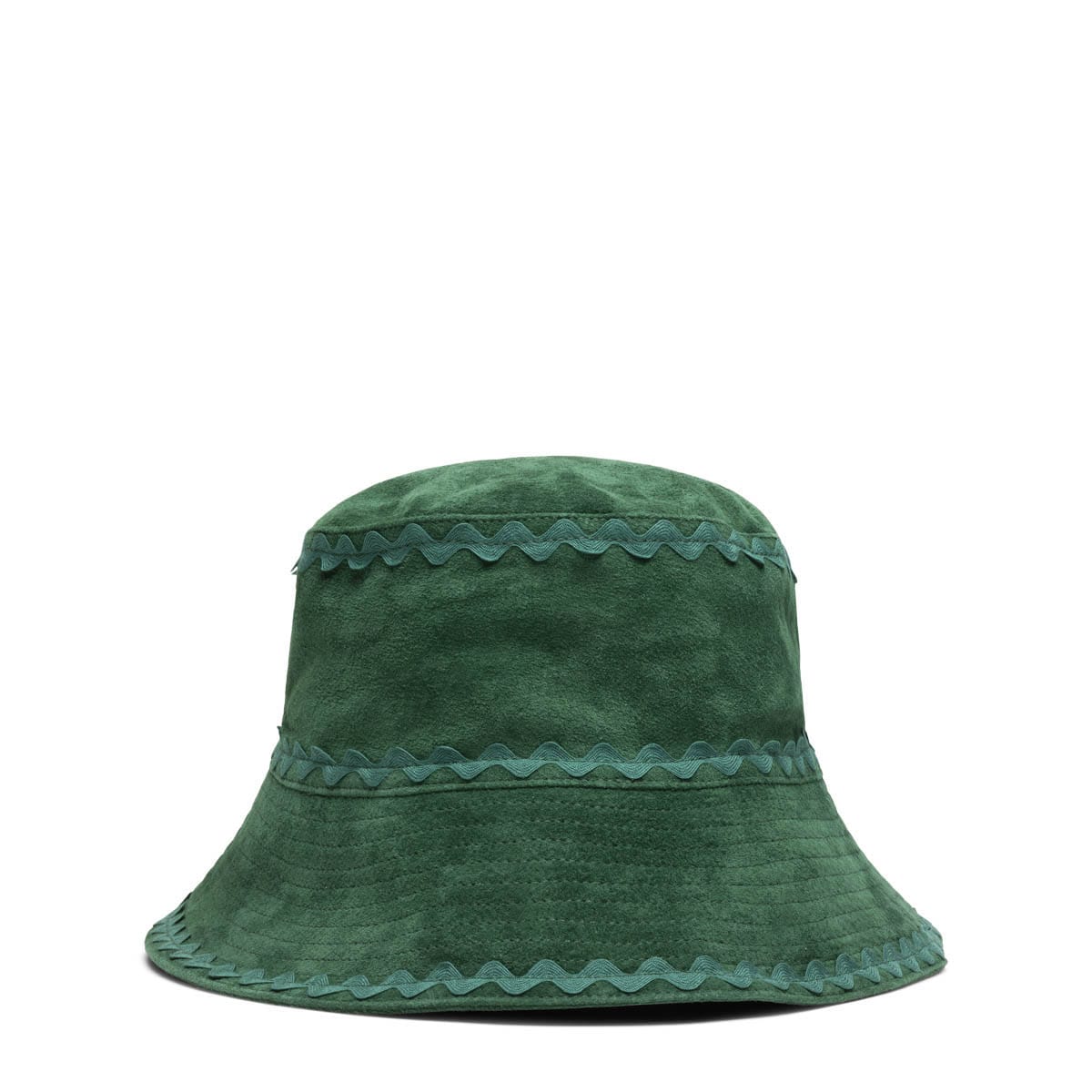 BODE Headwear GREEN / O/S SUEDE RICKRACK HAT