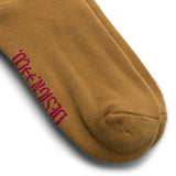 Brain Dead Socks BROWN / O/S BD WAVES SOCK