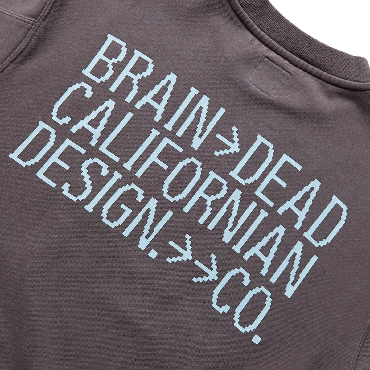 Brain Dead ELECTRONIC ATTACK CREWNECK GRAY