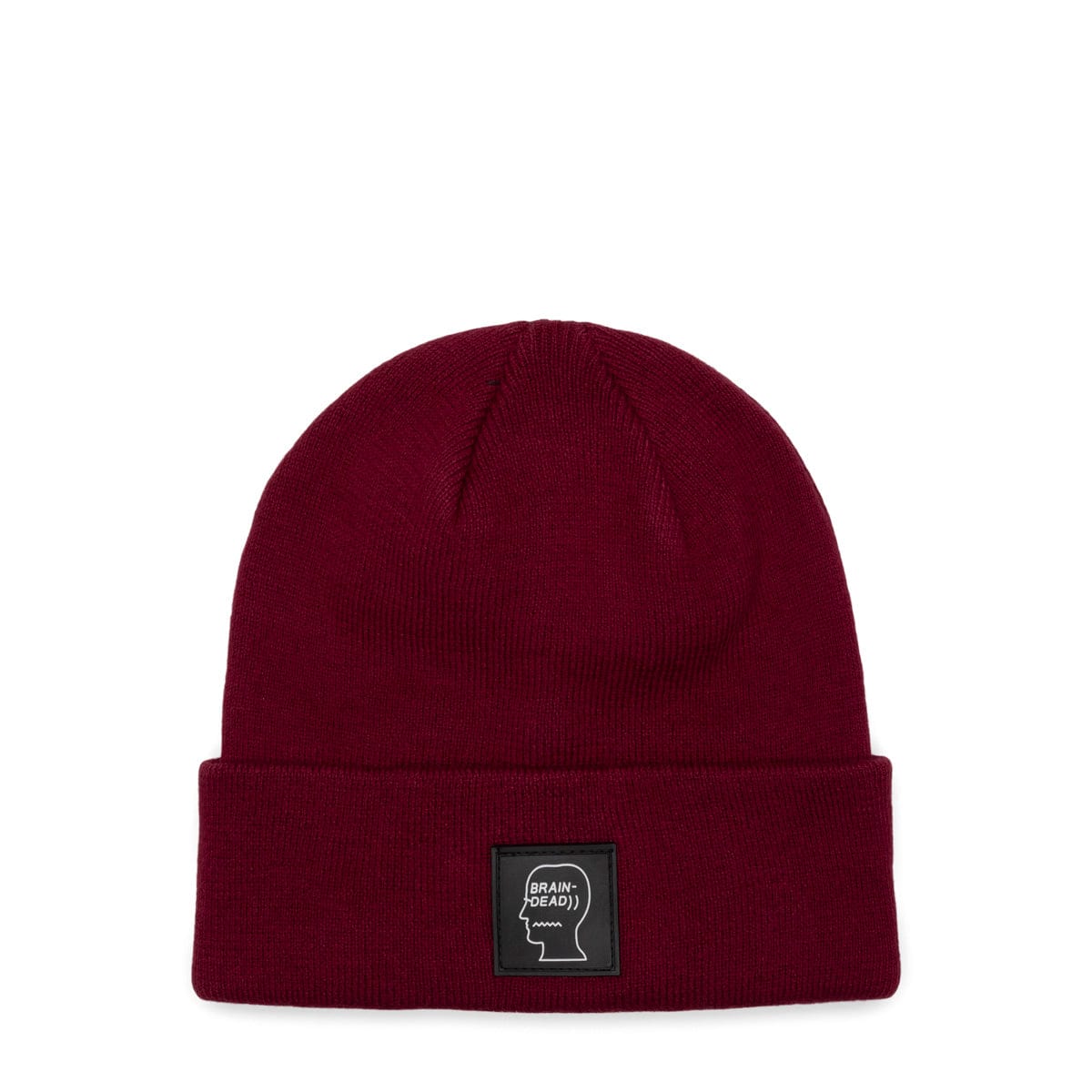 Brain Dead Headwear BURGUNDY / O/S / BDP22H04001918RD05 LOGO HEAD WOOL BEANIE