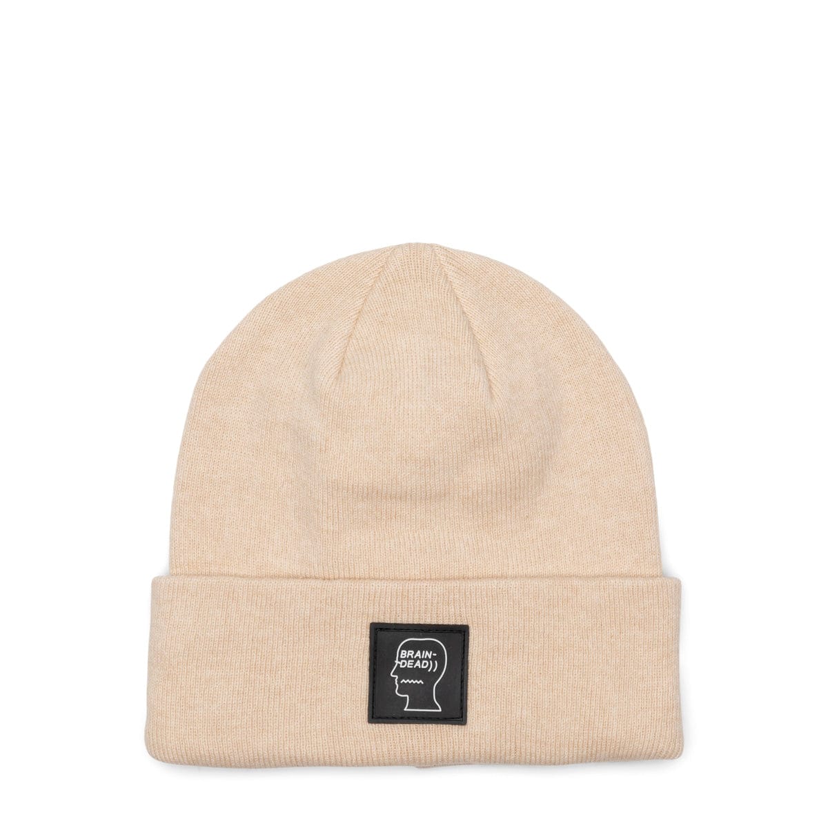 Brain Dead Headwear CREAM / O/S / BDP22H04001918WH04 LOGO HEAD WOOL BEANIE