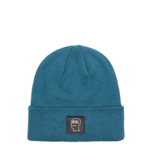 Brain Dead Headwear MALLARD GREEN / O/S LOGO HEAD WOOL BEANIE