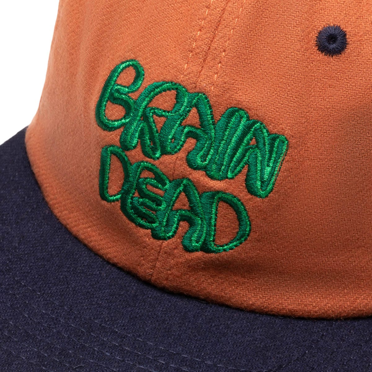 Brain Dead Headwear ORANGE / O/S PLATO WOOL 6 PANEL CAP