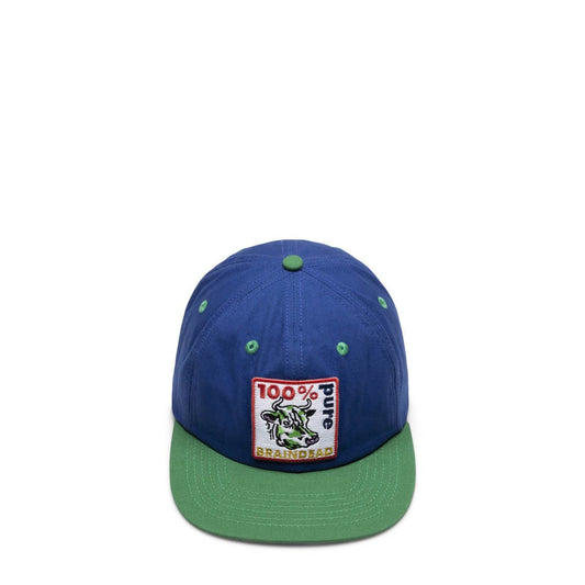 Brain Dead Headwear BLUE / O/S PURE COW 6 PANEL CAP