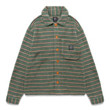 Brain Dead Shirts STRIPED MICRO SHERPA OVERSHIRT