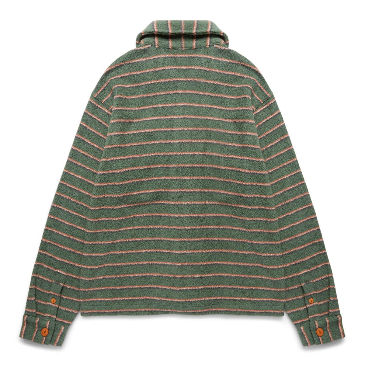 Brain Dead Shirts STRIPED MICRO SHERPA OVERSHIRT