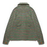 Brain Dead Shirts STRIPED MICRO SHERPA OVERSHIRT