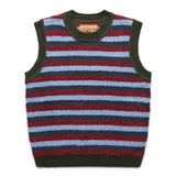 Brain Dead Knitwear TEDDY FUR STRIPED VEST