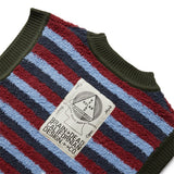 Brain Dead Knitwear TEDDY FUR STRIPED VEST