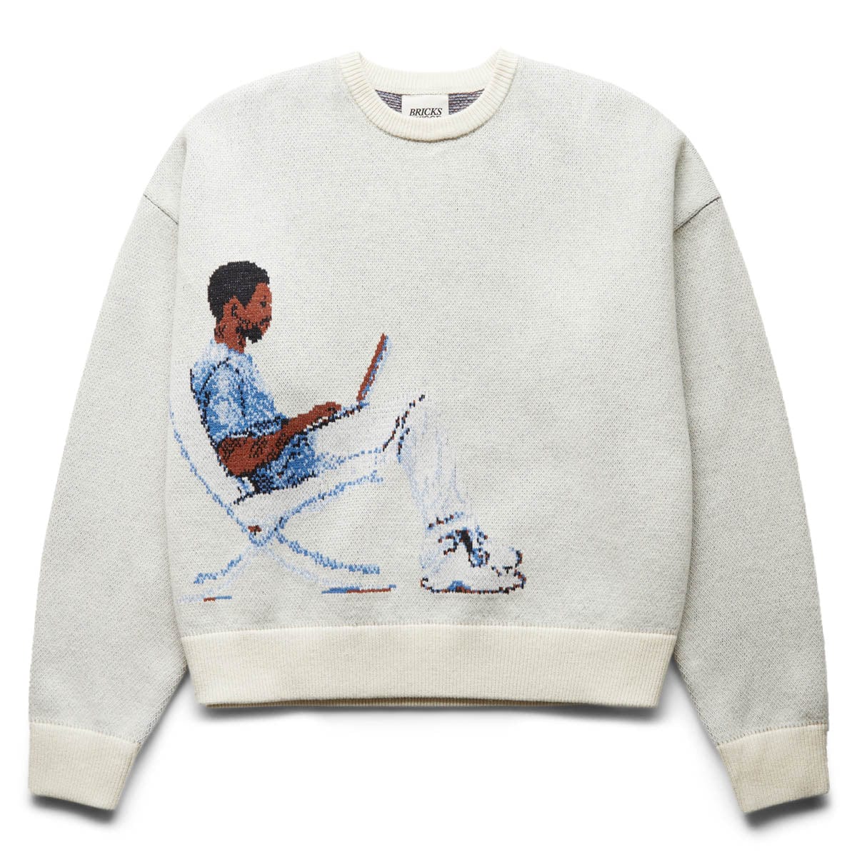 KOBE WOOL KNIT SWEATER CREAM Bodega