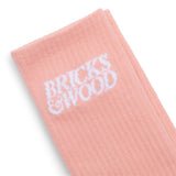 Bricks & Wood Socks PINK / O/S LOGO SOCKS