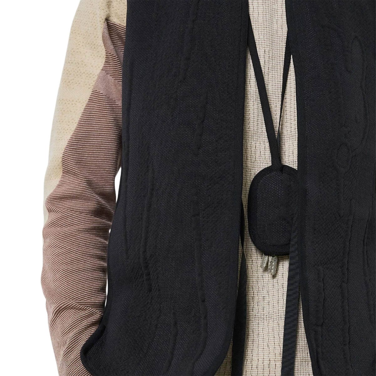 BYBORRE MENS APPAREL - Mens Vests 3D KNIT OPEN BACK VEST