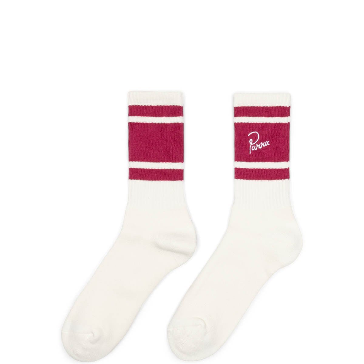 By Parra Socks PINK / O/S 2 TONE CREW SOCKS