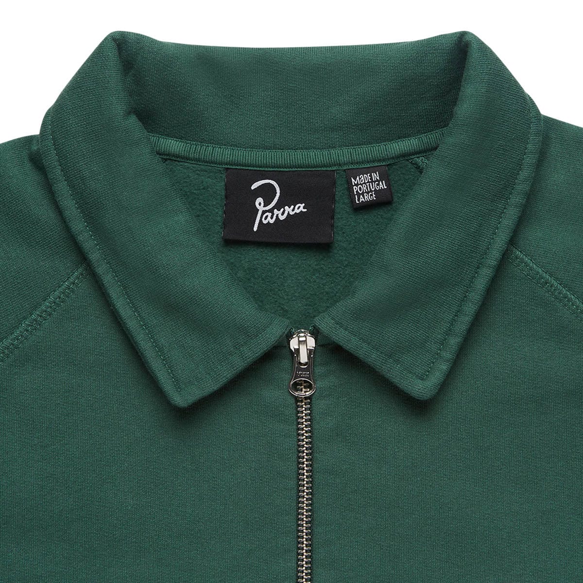 By Parra Outerwear BIRDFACE FRONT P HALF ZIP POLO SWEATSHIRT