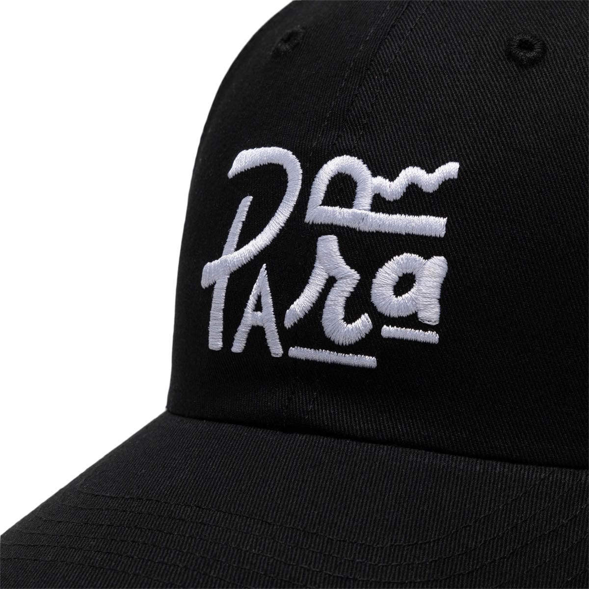 By Parra Headwear BLACK / O/S FONTED 6 PANEL HAT