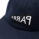 By Parra Headwear DARK ROYAL / O/S MIRRORED FLAG LOGO 6 PANEL HAT