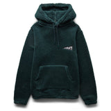 By Parra Outerwear MIRRORED FLAG LOGO POLAR FLEECE HOODED PULLOVER