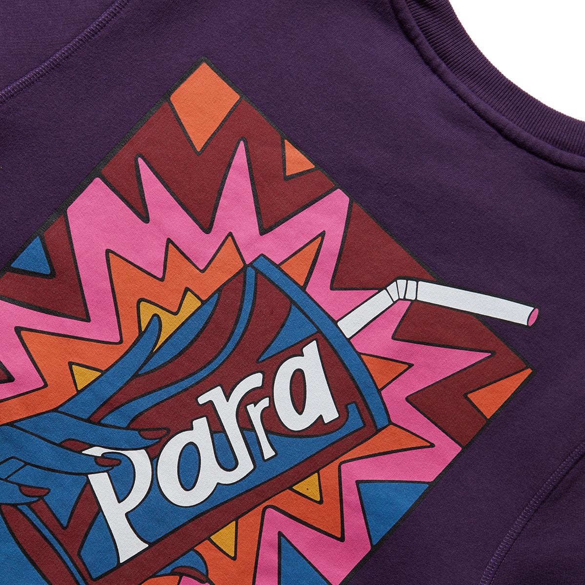 By Parra Hoodies & Sweatshirts RUSHED SUGAR CREW NECK SWEATSHIRT