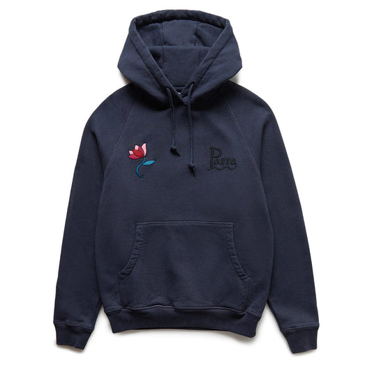 By Parra THE SECRET GARDEN HOODED SWEATSHIRT NAVY BLUE