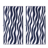 By Parra Odds & Ends NAVY/WHITE / O/S WAVES OF THE NAVY TOWEL
