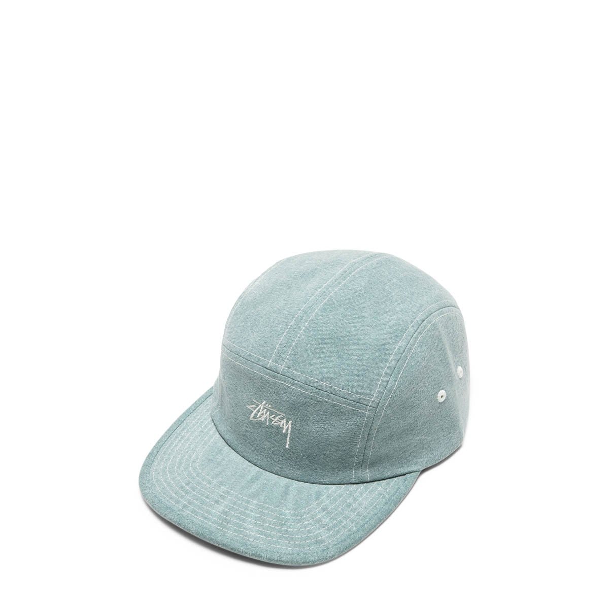 Stussy STOCK WASHED CANVAS CAMP CAP Green