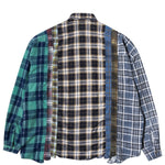 Load image into Gallery viewer, Needles T-Shirts ASSORTED / O/S FLANNEL SHIRT - WIDE 7 CUTS SHIRT SS20 23
