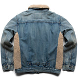 RRL Outerwear FLEECE-PANELED DENIM JACKET