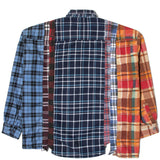 Needles Shirts ASSORTED / O/S FLANNEL SHIRT - WIDE 7 CUTS SHIRT SS20 5