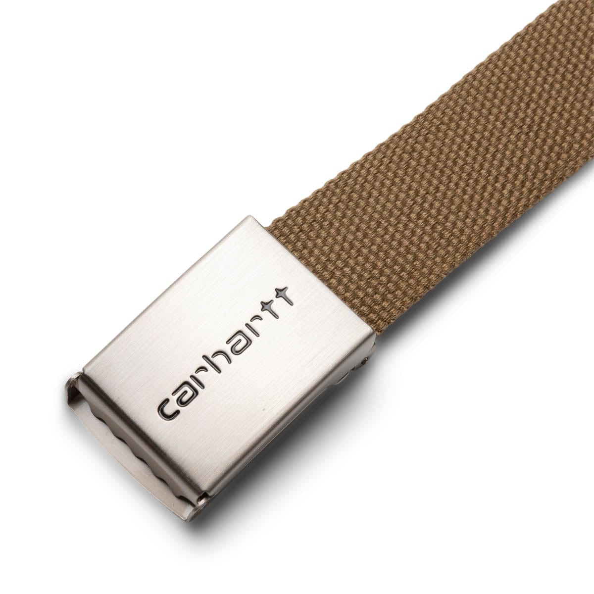 Carhartt WIP Belts LEATHER / O/S CLIP BELT CHROME