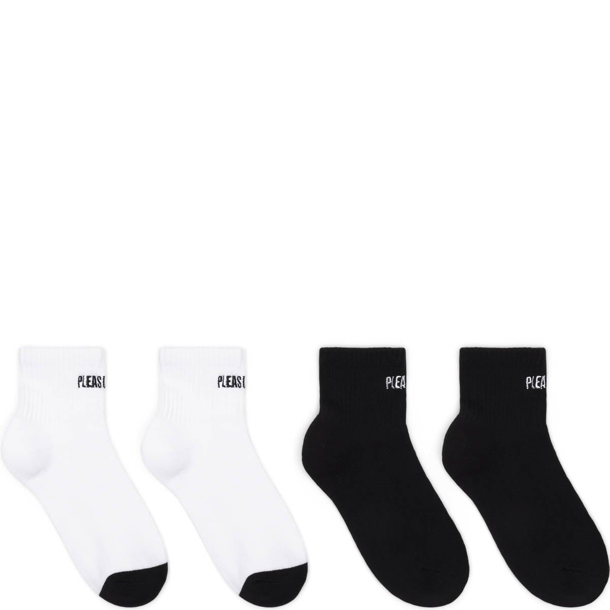 Pleasures Socks BLACK/WHITE / O/S SOCKS - 2 PACK