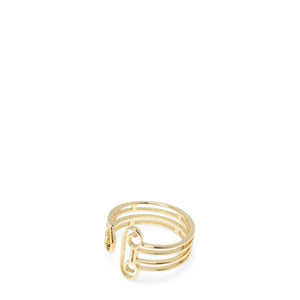 Aries Jewelry GOLD / O/S COLUMN RING