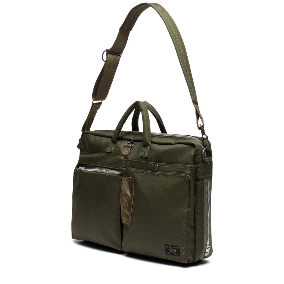 Porter Yoshida Bags OLIVE DRAB / O/S FLYING ACE 2WAY BRIEFCASE