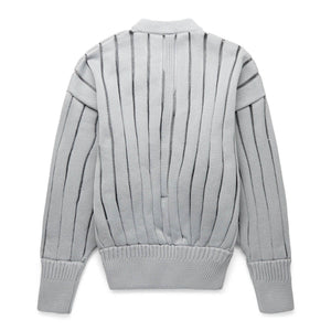 LOUVER CARDIGAN GRAY | GmarShops