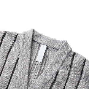 LOUVER CARDIGAN GRAY | GmarShops