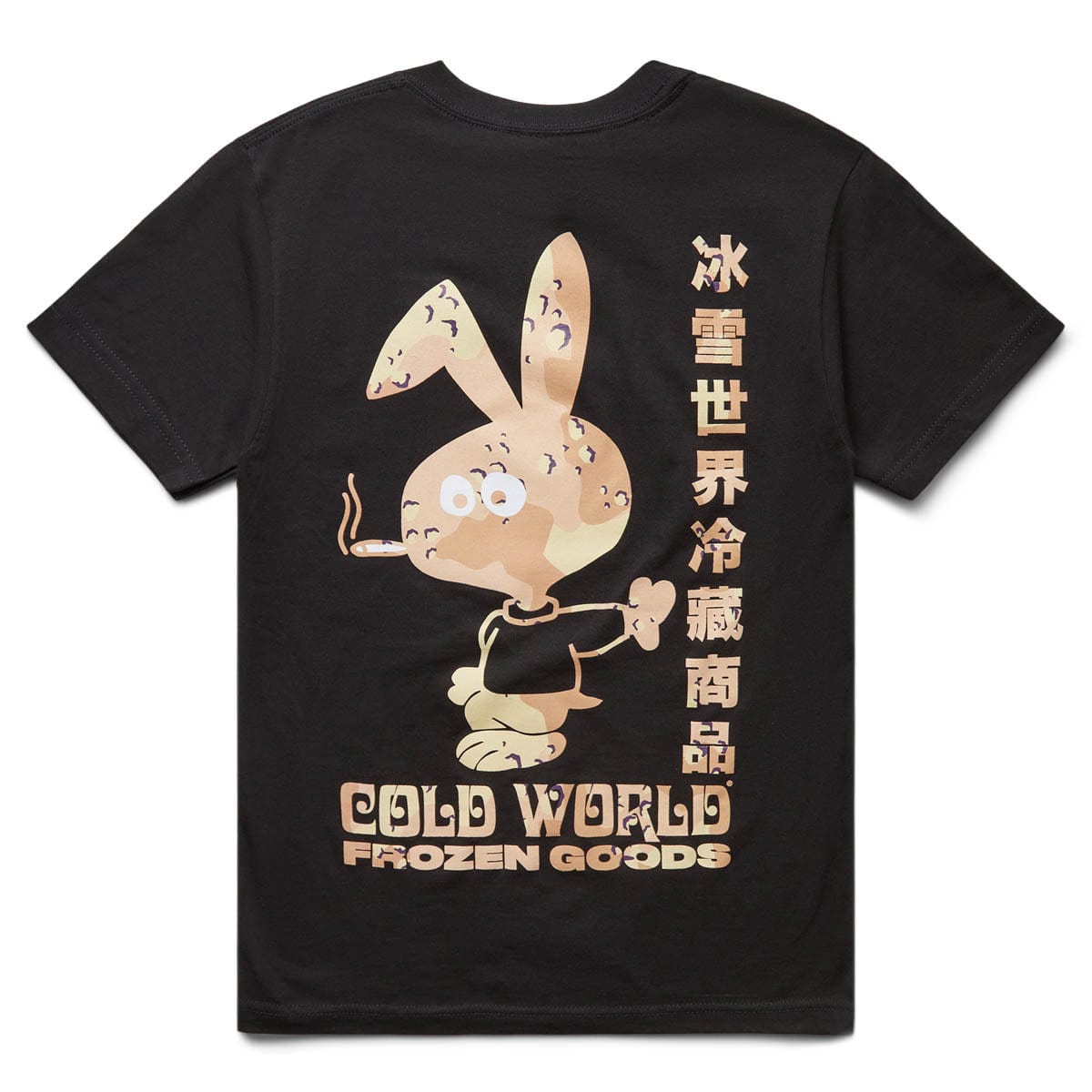 Cold World Frozen Goods T-Shirts CHOC CHIP CAMO BUNNY