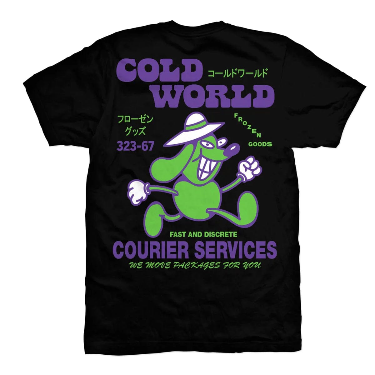 Cold World Frozen Goods T-Shirts COURIER SERVICE TEE