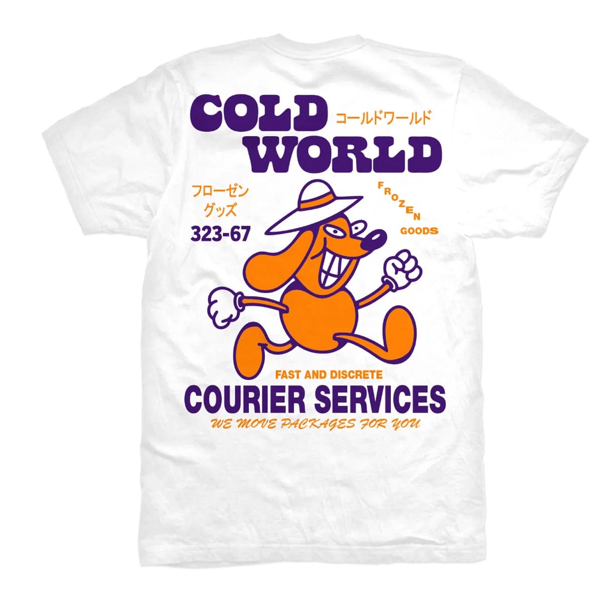 Cold World Frozen Goods T-SHirts COURIER SERVICE TEE